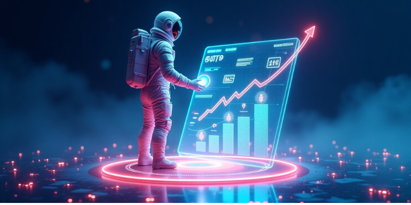 Imagem com astrounauto otimizando um site para atrair mais clientes